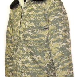 Ukrainian Military officer's winter warm camouflage jacket