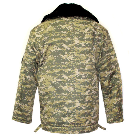 Ukrainian Military officer's winter warm camouflage jacket