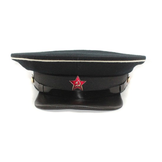Russische Rote Armee Marine RKKA Offiziers UdSSR Schirmmütze WWII