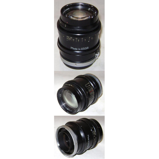 JUPITER-9 BLACK Lens 2/85 pour appareils KIEV et CONTAX