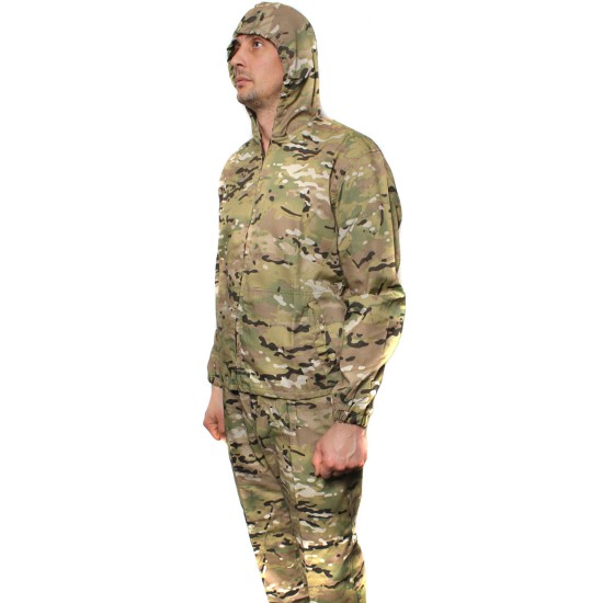 KLM snipers tactical camouflage uniform on zipper MULTICAM pattern