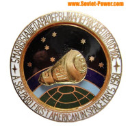 SOVIET SPACE BADGE (A.Shepard First American in Space)