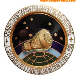 SOVIET SPACE BADGE（スペースのA.シェパードファーストアメリカン）