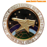 Soviet SPACE BADGE First Woman in space Vostok-6