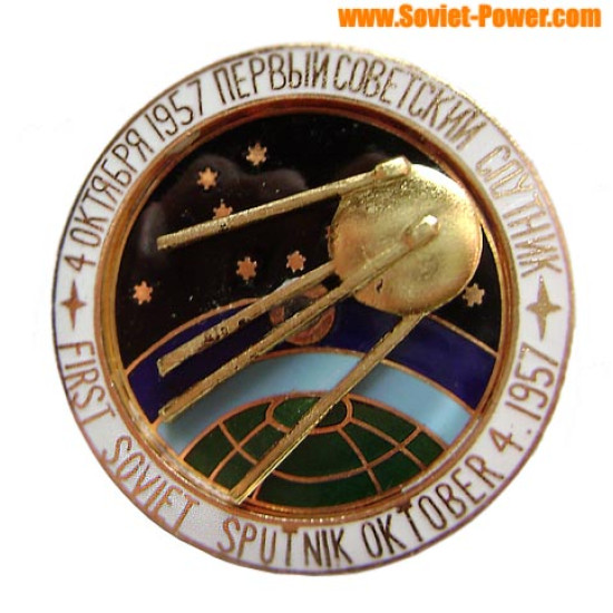 USSR SPACE BADGE First Soviet sputnik October-4 1957