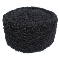 Black Karakul Kubanka winter fur hat Papaha