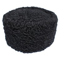 Black Karakul Kubanka Russian winter fur hat Papaha