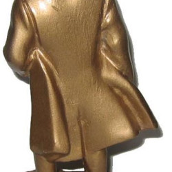 Miniature golden bust of communist revolutionary Vladimir Ilyich Ulyanov (aka Lenin) #6