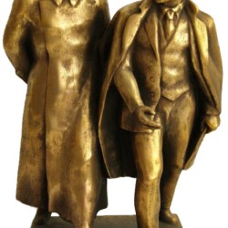 Russian Bronze Soviet bust of Dzerzhinsky & Lenin