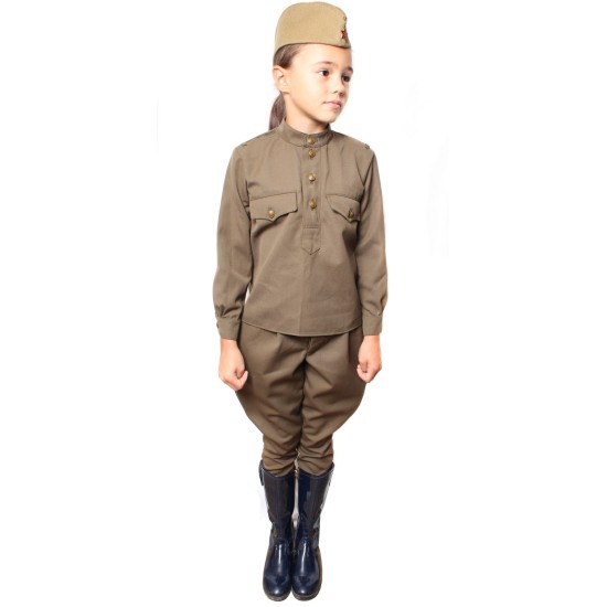 Ejército soviético unifica el juego ruso del uniforme para los PEQUEÑOS niños
