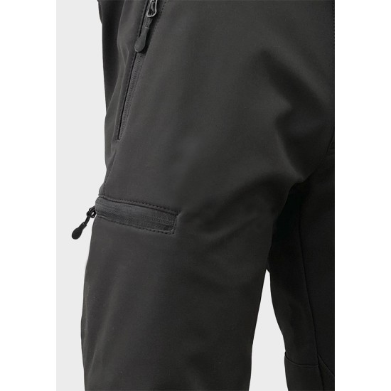 Schwarze Softshell Taktische Hose STORM 20.20 für aktives Training / Airsoft