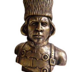 Busto in bronzo Cosacco di Nestor MAKHNO ucraino