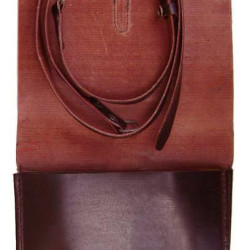 Sac de carte en cuir des sergents soviétiques 1970