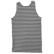 Soviet Marines sleeveless t-shirt black stripes