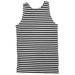 Soviet Marines sleeveless t-shirt black stripes