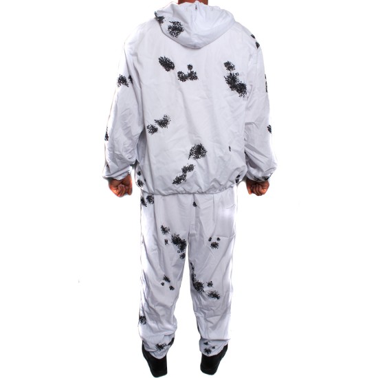 Airsoft blot winter masking suit Klaksa white camo