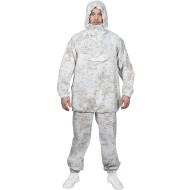 Warmer Winteranzug Masking "Sniper" Typ Anzug Snow white camo Airsoft Uniform Jagdbekleidung