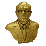 Mikhail Gorbatchev buste en laiton du président de l'URSS