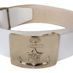 Soviet Seaman PARADE white navy belt