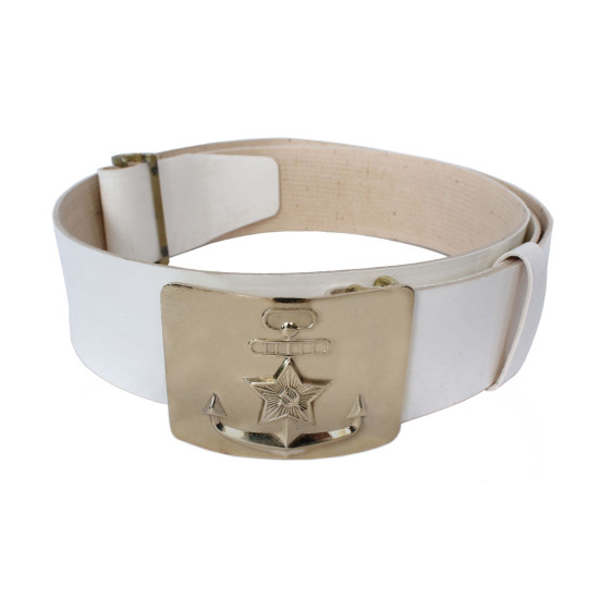 Soviet Seaman PARADE white navy belt