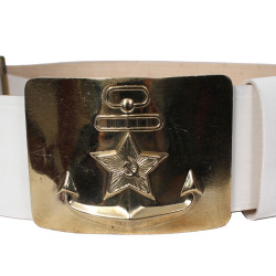 Soviet Seaman PARADE white navy belt