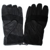 Russian tactical mountain climbing gloves black leather