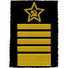 FLOTTE SOVIETIQUE MARINE 2 OFFICIERS DE HAUT RANG PATCHS D'EPAULE