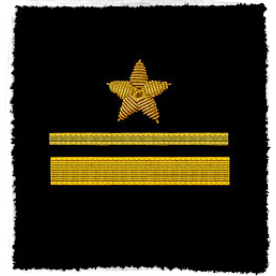 FLOTTE SOVIETIQUE MARINE 2 OFFICIERS PATCHS D'EPAULE