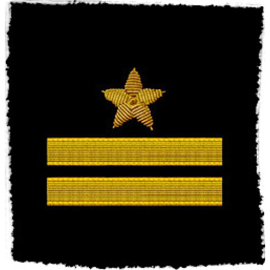 SOVIET FLEET NAVY 2 OFFICERS SHOULDER PATCHES