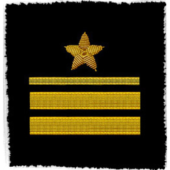 SOVIET FLEET NAVY 2 OFFICERS SHOULDER PATCHES