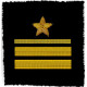 FLOTTE SOVIETIQUE MARINE 2 OFFICIERS PATCHS D'EPAULE