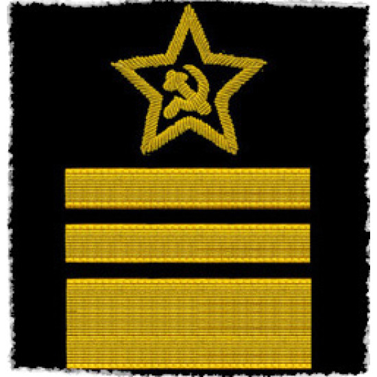 FLOTTE SOVIETIQUE MARINE 2 OFFICIERS DE HAUT RANG PATCHS D'EPAULE