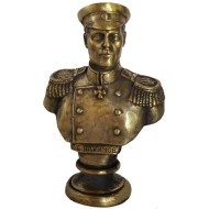 Busto bronzeo sovietico dell'ammiraglio imperiale russo Nakhimov