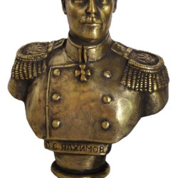  Soviet bronze bust of Russian imperial Admiral Nakhimov