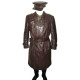 Committee of state security Agent old Leather Overcoat