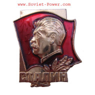 Soviet BADGE with STALIN Communist badges USSR