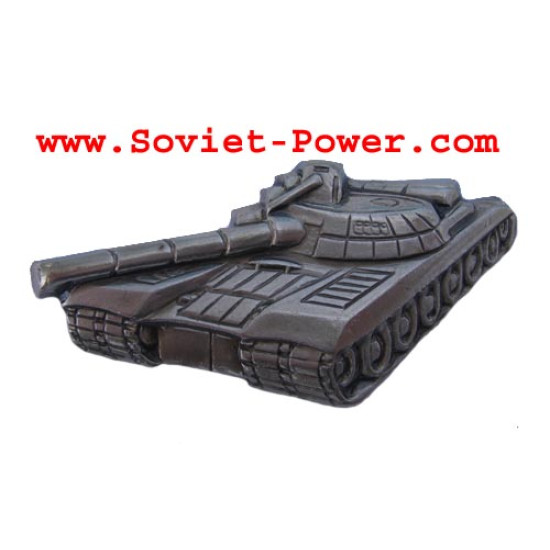 Soviet TANK FORCES Badge silver Military USSR Tank T-80