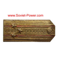 Soviet COLONEL SHOULDER BOARDS Metal BADGE of USSR Army