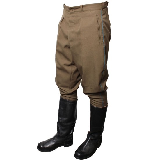 Soviétique Galife force aérienne / pantalon militaire russe avec passepoil bleu