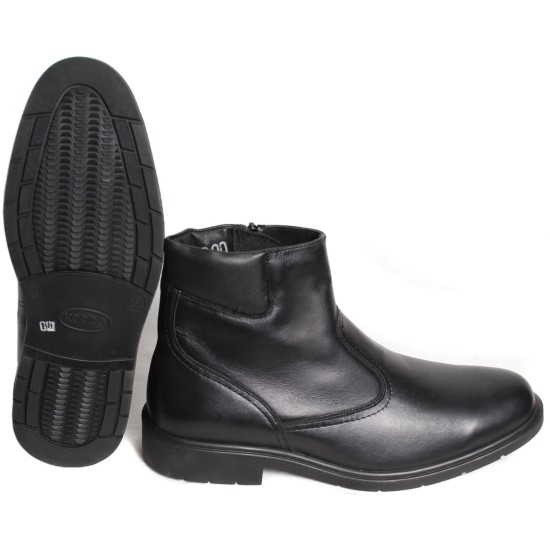 Ankle boots for Russian Army Officers, black leather