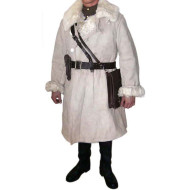 Soviet camoscio pelle soprabito generali lungo cappotto