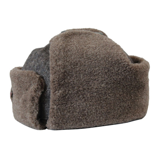 Vecchio autentico cappello invernale Ushanka sovietico Cappello dell'Armata Rossa tipo della seconda guerra mondiale