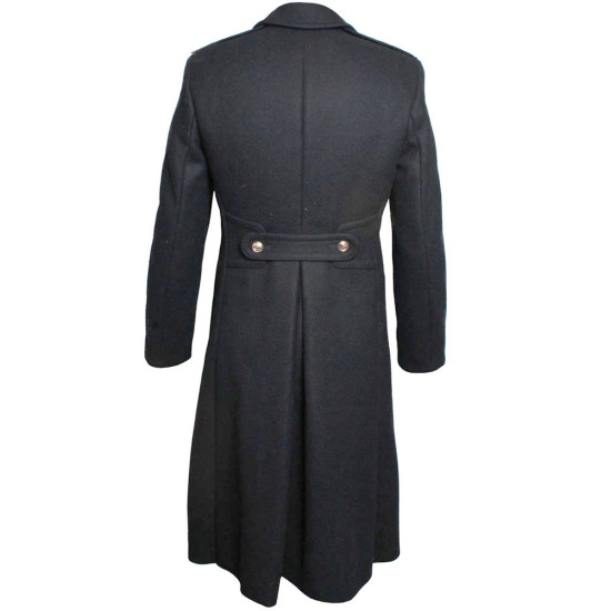 Navy Fleet Soviet woolen long black Overcoat