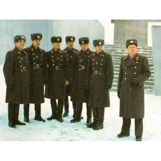 Soprabito sovietico grigio poliziotto di lana invernale dell'URSS