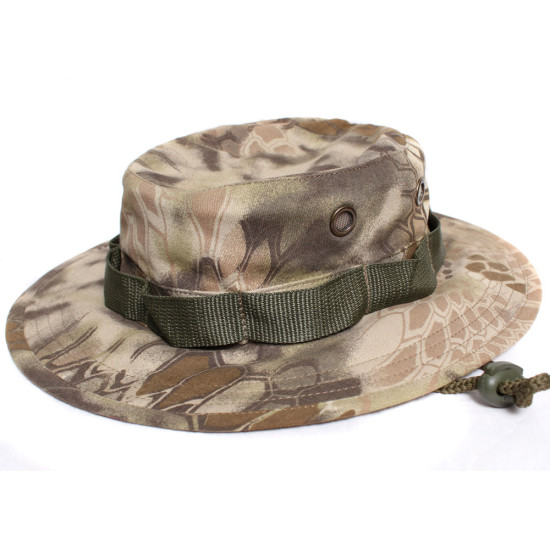 Python rock Panama camo boonie hat summer mountain cap