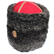 ソ連将軍のためのソビエト軍アストラハン帽子PAPAKHA