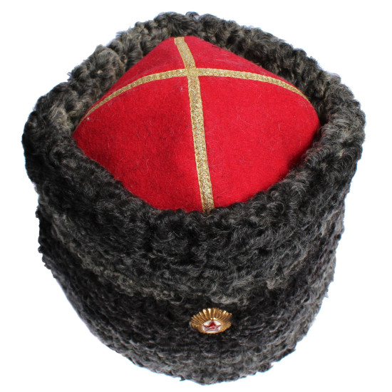 Cappello Astrakhan dell'esercito sovietico PAPAKHA per i generali dell'URSS