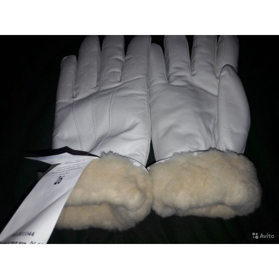Honor gardes gants de cuir blanc parade avec fourrure Honor gardes gants de cuir blanc parade avec fourrure