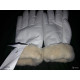 Honor gardes gants de cuir blanc parade avec fourrure Honor gardes gants de cuir blanc parade avec fourrure