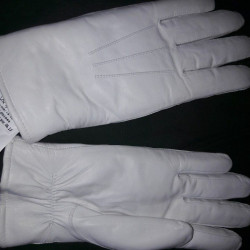 Coy of Honor Guards white parade leather gloves with fur